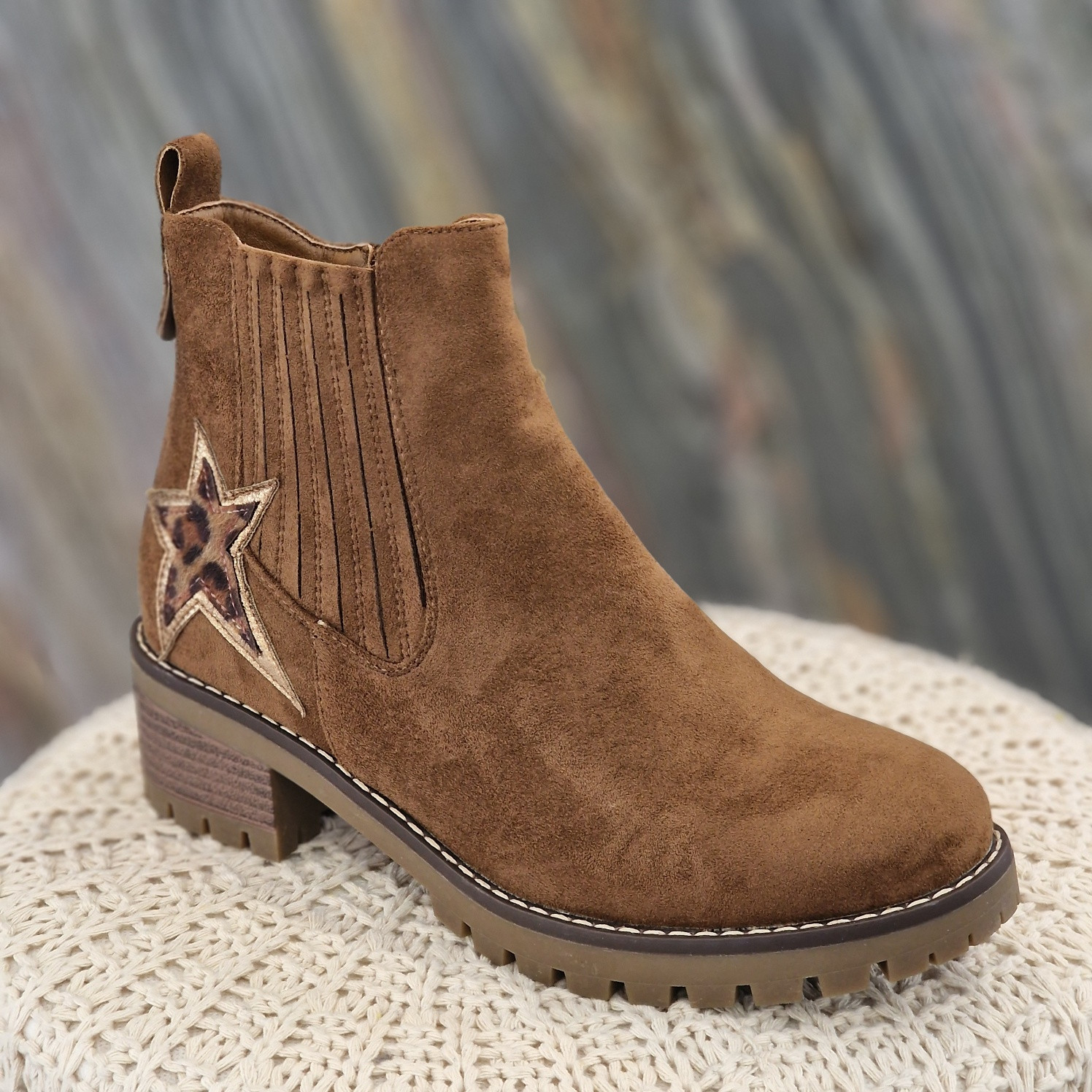 Boots nubuck camel