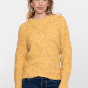 Pull jaune ocre GEISHA